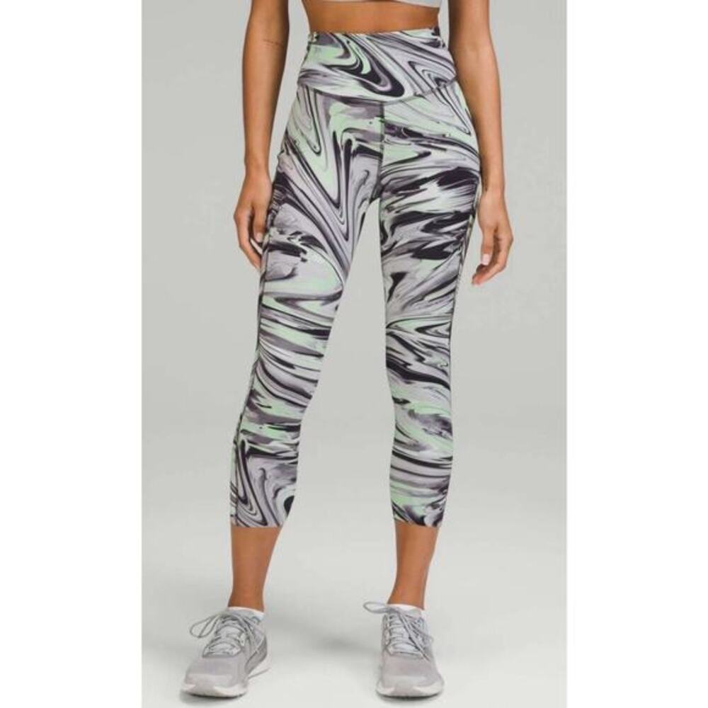 Lululemon Womens Paint Glide Warp Multi Swift Speed High Rise Tight -2